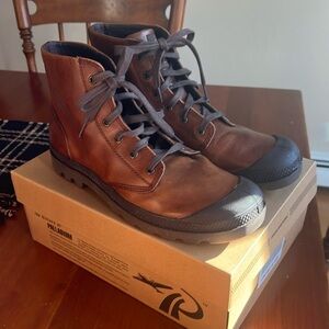 Leather high men’s boots size 11